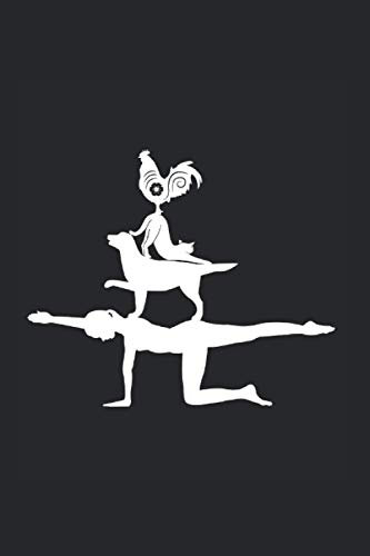 Lustiges Tier Yoga Motiv im 'Bremer Stadtmusikanten style': 6x9 liniert Notizbuch