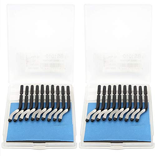 20 Stück Entgratungsklingen, BS1010 Ersatz-Entgratungsmesser Entgratungswerkzeug, für Metall, Kunststoff, Aluminium, Kupfer, PVC, Eisen