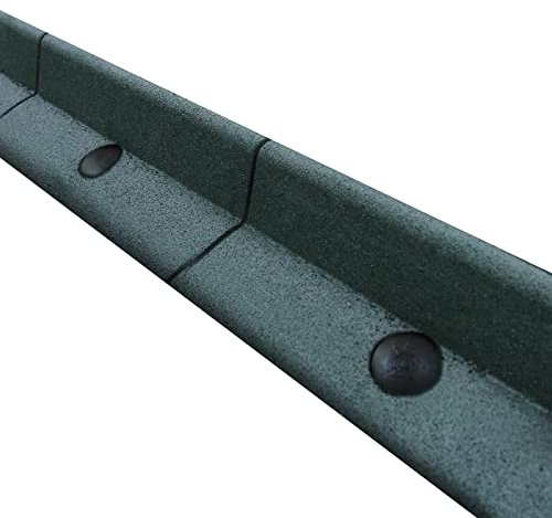 20 Stück Rasenkante Rasenkantensystem Pflasterkante Pflanzenbordüre Beeteinfassung Mähkante Rasenabgrenzung Gartengestaltung Einfassung Grün 1,2m