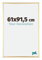 yd. Your Decoration - Cadre 61x91.5 cm - Or - Cadres Photos en Aluminium Avec Verre acrylique - Anti-Reflet - Cadre 61x91.5 - Kent