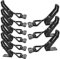 REDOVANT 10Pack Black Toggle Latch Clamp, 300lbs Capacity Adjustable Pull Latch Clamp, Metal Quick Release Smoker Door Latch, Heavy Duty Toggle Clamps for Lid Jig Tool Boxes Case, Black Draw Latch