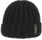 Borsalino Kaschmirmütze Umschlagmütze Strickmütze Wollmütze Damen/Herren - Made in Italy mit Umschlag Winter Herbst-Winter - One Size schwarz