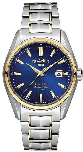 Roamer Herren Armbanduhr Searock Automatic 42 mm Armband Edelstahl 210633 47 75 20
