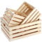 ZENFUN 3 Pack Holznistkästen mit Griffen, Dekorative Handgefertigte Holzkiste Nistkasten Bauernhaus Speicher Korb Container für Display und Organisation, Home Mittelstücke
