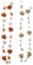 2er-Set Capiz-Girlande Hänger Blätter Sommerdeko Herbstdeko b652 Blättergirlande Dekogirlande Capiz Hänger Windspiel Glockenspiel Klangspiel Hängeornamente