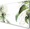Niedliche Schreibtischunterlage, grünes Blatt, Schreibtischunterlage, Gaming-Mauspad, tropische Pflanzen, komplette Schreibtischmatten, Schreibtischschutzmatte für Desktop 80x40 cm