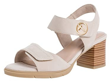 Tamaris Comfort Damen 8-8-88313-20-400 Sandale mit Absatz, BEIGE, 37 EU
