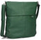 Zwei Damen Handtasche Mademoiselle.M M12 Umhängetasche 7 Liter Crossbody Bag, Schultertasche in DIN-A4-Größe, Schlüsselring, Geheimfach, inkl. extra kurzen abnehmbaren Schultergurt (moos)