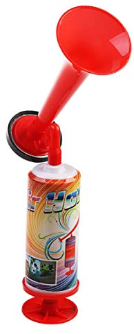VICASKY Fanfare Luftdruck, luftbetriebenes Horn - Luftdruckfanfare Fanhorn Tröte Hand Air Horn Pumpe Laut Geräusch für Sportveranstaltungen Partys Feiern
