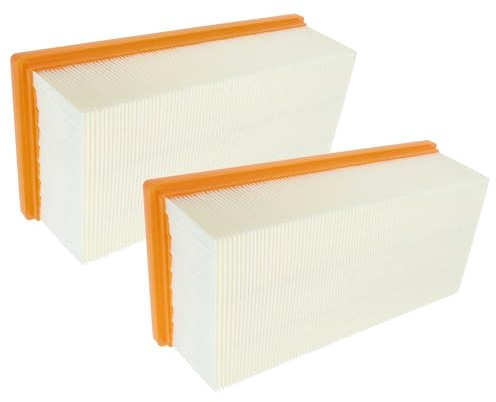 vhbw 2x Flachfaltenfilter kompatibel mit Kärcher NT 65/2 Ap, IVC 60/30 Ap M Z22 Industriestaubsauger Nass-/Trockensauger Staubsauger