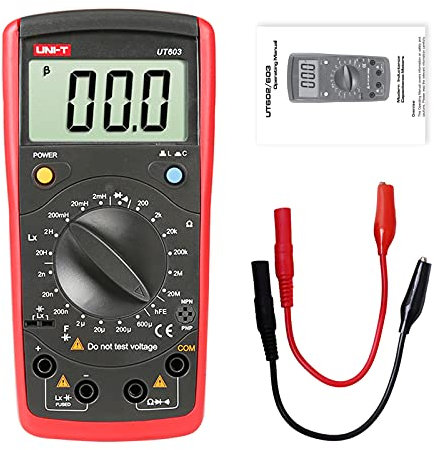 UT603 Widerstands-Induktivitäts-Kapazitäts-Tester 2000 Zähler LCR-Meter Ohmmeter Diodentest/Transistortest Durchgangssummer