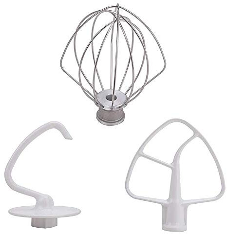 Trjgtas K45DH Crochet pétrisseur K45B Batteur Plat Enduit K45WW Fouet for Batteur sur Socle avec Bol 4,5 QT 5 QT for Kitchen Aid