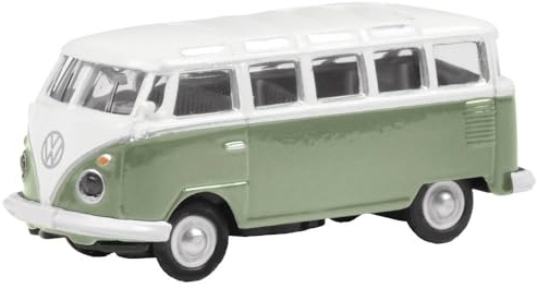 Schuco Modellauto VW T1 Samba grün/weiß 1:87