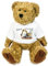 Kilala Teddybär Einschulung mit Bagger – personalisiert mit Name & Schulkind 2025 – Geschenk für Jungen – Plüschbär – Zuckertüte Schulstart Baustelle (Bagger gelb/grau)