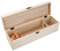 Scatola in Legno per Vino, Cassetta Legno Vino 1 Bottiglia, Scatola per Vino da Decorare con Coperchio, Scatola di Presentazione Legno Naturale, Porta Bottiglia di Vino Regalo per Natale, 35x9,8x10cm