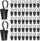 Sheryl&Rain 60 Stück Vorhang Clips, Edelstahl Metall Curtain Clips, Gardinenhaken zum Seilklammern Rostfrei Gardienenklammer, Vorhangklipsvorhangklammern Clips mit Haken für Vorhänge Duschvorhang