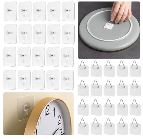 Brelet Accroche Tableau 40 Pièces Fixation Murale Sans Percer, Accroche Tableau Adhesif, Languette Accroche Tableau Crochet Cadre Sans Percer pour Accroche Cadres Photo Art Mural Miroir Cuisine