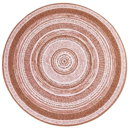 Floordirekt Outdoor Teppich wetterfest & UV beständig für Terrasse, Balkon oder auch für Küche & Wohnzimmer Robustes, flachgewebtes kurzflor waschbarer Wohnzimmerteppich Ø 120cm Zoe Terra
