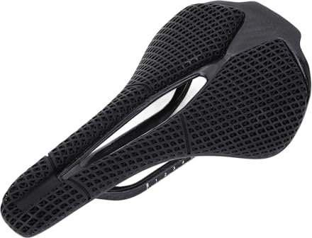 Kohlefaser-Fahrradsattel, Stromlinienförmiges Design, Mountainbike-Rennrad-Sitzkissen mit Ergonomischer Aushöhlung