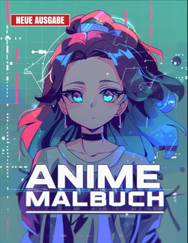 Anime Malbuch: Viel Spaß beim Ausmalen von mehr als 50 lustigen Anime-Charakteren in diesem Buch für Kinder und Jugendliche.