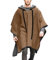 Duohropke Wolle Umhang Herren Einfarbig Poncho mit Kapuze Umschlagtuch Lose Cape Vintage Ethno Stil Kapuzenponcho Winter Long Mantel Warm Coat Cosplay Hoodie Retro Cowboy Kapuzenpullover