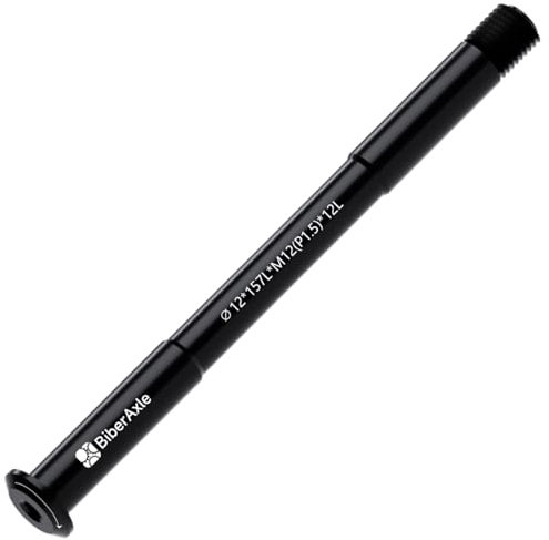 BiberAxle 12mm Steckachsen für Fahrradgabeln und Hinterer Fahrradrahmen, Mountainbike und Rennräder Aluminiumlegierung Naben Adapterachse (Gewindesteigung: 1.5 mm/Länge: 157mm)