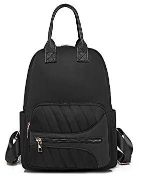 ZONLITYU Damen Rucksack Frauen Multifunktions Rucksack Womens Lady Small Travel Rucksack Bookbag(Black)
