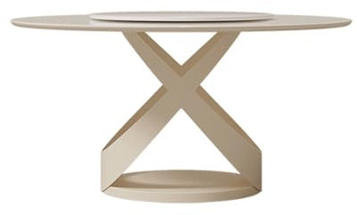 Mesa De Comedor Mesa de comedor redonda de pizarra con plato giratorio, mesa de comedor redonda sencilla for apartamento pequeño, mesa de comedor nórdica Mesas De Café Para Sala De Estar(S:120*75cm)