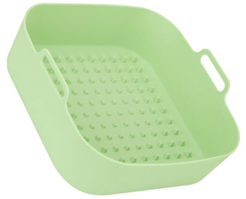 OFFSCH Square Air Fryer Silicone Baking Pan Liners for Air Fryer Non-Stick Reusable Accessory