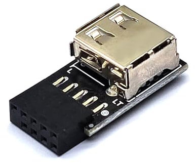 WEIDN Desktop PC 9 PIN To USB 2.0 Female Port Expansion Adapter USB 1.1 For Receiver