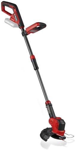 Recortadora de césped con batería GE-CT 18/25 Li-Solo Power X-Change de Einhell (18V, anchura de corte 25cm, cabezal del motor giratorio e inclinable, incl. 20 cuchillas de plástico, sin batería)