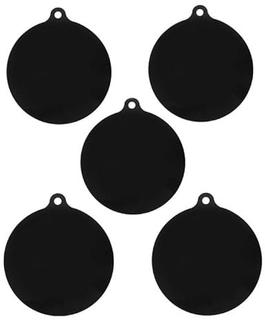 5 fornelli a induzione in silicone, pastiglie in silicone nero 22cm, pastiglie di protezione per fornelli a induzione, pastiglie resistenti al calore e antiscivolo, adatte per cucine domestiche
