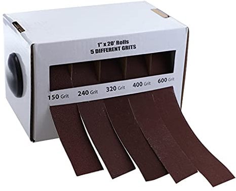 Drawable Roll Sandpaper Boxed Save For Time 5 Pieces Abrasive Paper For Wood Turners Sandpaper Variety Pack With Dispens
