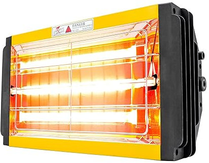 Infrarot Lacktrockner, 1000W Autolack Aushärtung Trocknen Lampe Auto Körper Infrarot Lack Lampe Handheld Halogen Heizung Licht Kurzwellen Infrarot Lampe,Autolack Strahler Aushärtungslampe(Yellow(SC-0