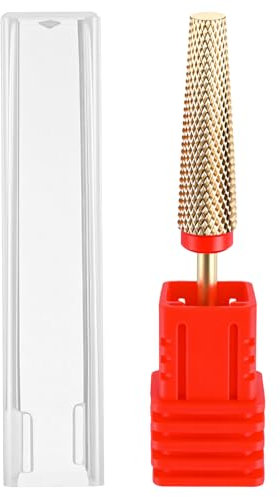 Super Long 5 in 1 Nail Drill Bits 3/32'' Carbide Tungsten Bits Two Way Rotate Professional Advanced Safety Bits for Nail Fast Remove for Manicure Pedicure
