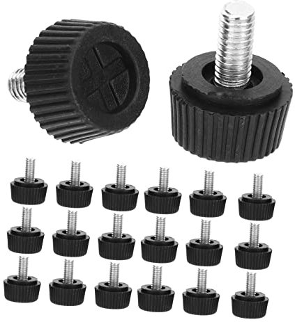 QUMIIRITY 20Stücke Verstellbare Möbelfüße Teilig mit Schraube Höhenverstellbar Runde Silikonbasis für Tische Stühle Schränke und Perfekter Schallschutz für Holzfußböden
