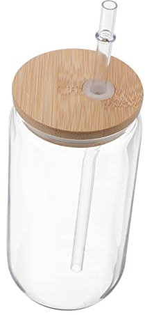 TOPPERFUN Vasos de Vidrio Transparentes de Bebidas Frías y Forma de Lata Hogar Oficina