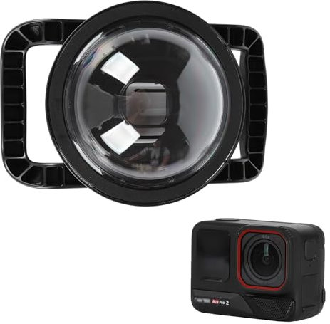 For Insta360 Ace Pro 2, Underwater Dome Case Anti-Scratch Anti Fog Waterproof Cover, Sport Camera 360 AcePro2 Diving Handheld Grip