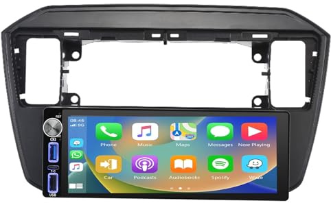 Auto Radio Autospieler GPS Navigation Carplay/Android Autoradio 6.9 Zoll HD-Touchscreen Player, Ersatz für Seat MII e-MII KE KF/Skoda citigo E-Citigo/VW UP! e-up! e-Load Up 121 122 123 BL1 BL2 BL3