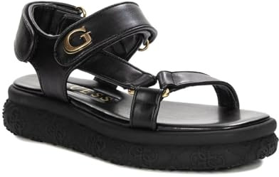 Guess Damen FLJLANELE03-BLACK Sandal, Schwarz, 36 EU