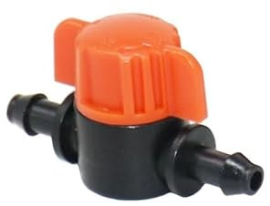 Casetlong 10 STÜCKE Kunststoff Abschaltung Kupplung Ventil Anschlüsse for 4/7mm Schlauch Garten Wasser Bewässerung Rohr Adapter Barb Kran(1I4)