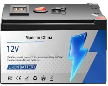 HJGHY 12V 6Ah 8Ah 10Ah 12Ah 15Ah Outdoor Portable Lithium Battery 12 Volt Lithium Battery Pack for Yacht/Camping/Emergency Power Supplies with USB and Charegr,12V6Ah