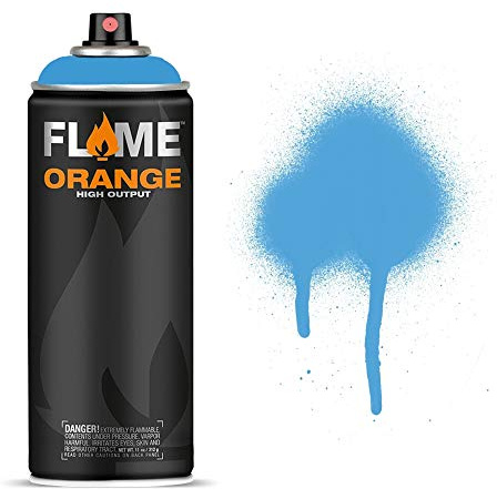 Molotow Flame Orange Spray Paint - Matt Acrylic 400ml Can Light Blue FO-508