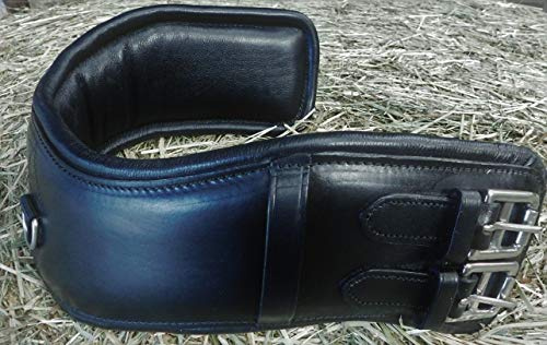 Leder Kurzgurt Sattelgurt anatomisch Asymmetrische Form Anti Rutsch gegen Vorderrutschen 60 70 80 90 cm Mond Gurt Tysons