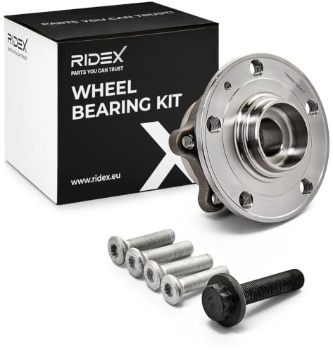 RIDEX 654W0009 Kit de roulement de roue des deux côtés de l'Avant avec bague magnétique intégré avec vis/boulons Compatible avec VW Golf 7 3/5 portes 5G1, BQ1, BE1, BE2
