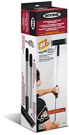 Hyde 09180 Dust-Free Vacuum Sander, Profesional with Pole