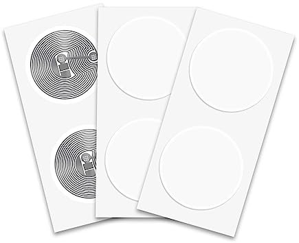 55 Stück NFC Tags NTAG215 NFC Sticker NFC Aufkleber NFC Tag Sticker Amiibo NFC Tag,504 Byte Speicher,NFC 215 Tag Compatible with iPhone Short Commands iOS App/Homekit & Android Smartphone Apps