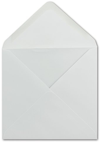 75 Quadratische Briefumschläge Weiß 15 x 15 cm 100 g/m² Nassklebung Post-Umschläge ohne Fenster ideal für Weihnachten Grußkarten Einladungen von Ihrem Glüxx-Agent