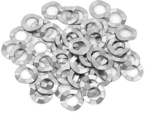 Rondelle Ondulée, Rondelle Ressort en Acier Inoxydable M3, M4, M5, M6, M8, M10, M12, M14, M16, M20(M6(50PCS))