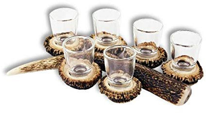 Hi Life Living Nature Set likr 6 glser 30ml mit echtes hirschgeweih. Jagd. 173702